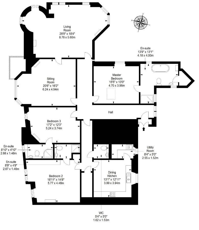 Luxury 3-Bedroom Apartment With Stunning Views At Ramsay Garden Edinburgh Exterior foto